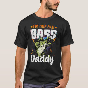 Mens Ich bin ein schlechter Bass Daddy Bassangeln T-Shirt