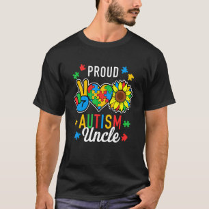 Mens Ich bin ein stolzer Onkel mit Autismus Autism T-Shirt