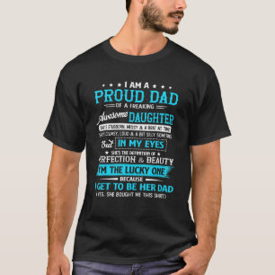 Mens, ich bin ein stolzer Vater Papa Vater einer f T-Shirt