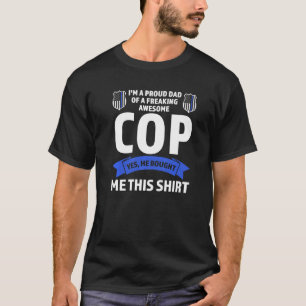 Mens ich bin ein stolzer Vater von Polizist Polizi T-Shirt