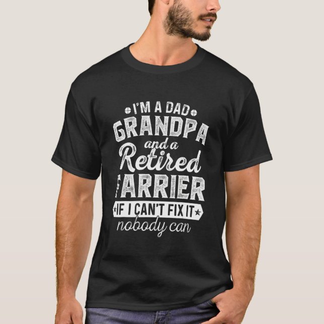 Mens ich bin ein Vater Opa und müde Farrier Christ T-Shirt (Vorderseite)
