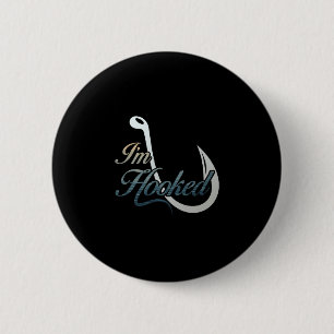 Mens ich bin süchtig nach Angeln für Angler Leistu Button