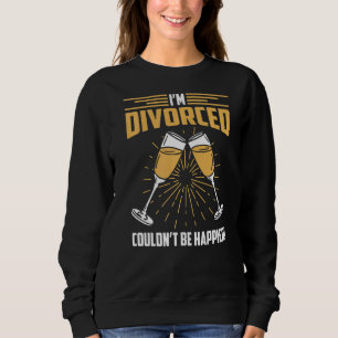Mens Im Geschiedenen könnte nicht glücklicher sein Sweatshirt