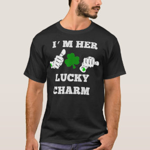 Mens Im her Lucky Charm St Patricks Day Paare T-Shirt