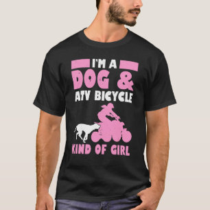 Mens im Hund & ATV Fahrrad Art Girl Quad Bike T-Shirt