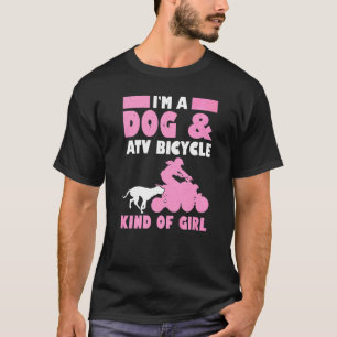 Mens im Hund & ATV Fahrrad Art Girl Quad Bike T-Shirt