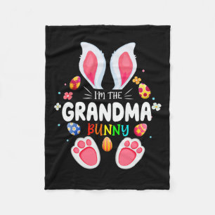 Mens I'm the Oma Bunny Matching Family Oster Fleecedecke