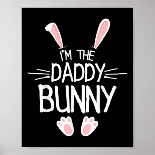 Mens Im Vater Bunny Shirt Männer Niedlich Matching Poster