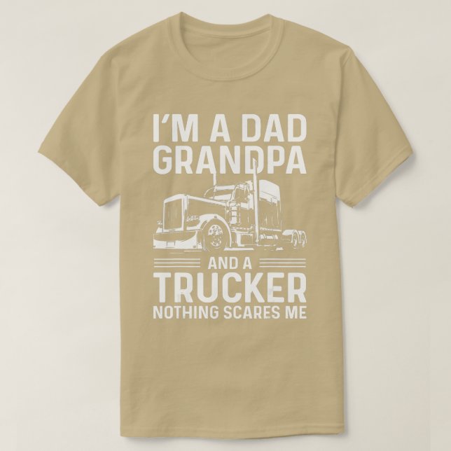 Mens im Vater Opa und LKW Funny Truck Dr. T-Shirt (Design vorne)
