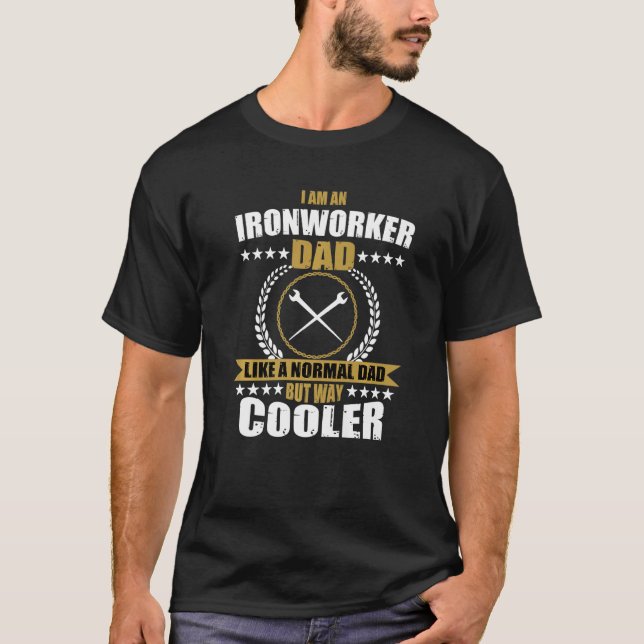 Mens  Ironworker Dad Costume For Father T-Shirt (Vorderseite)
