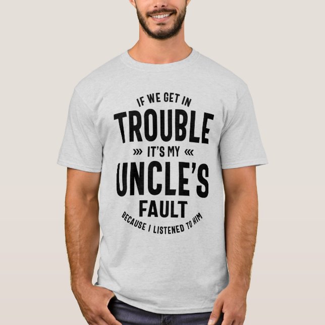 Mens ist das Geschenk meines Onkels und seines Vat T-Shirt (Vorderseite)