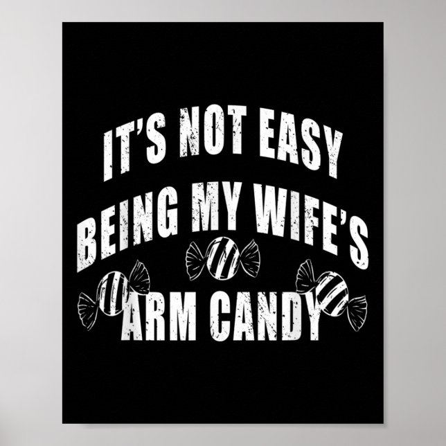 Mens ist es nicht einfach, meine Frau Arm fein Fun Poster (Vorne)