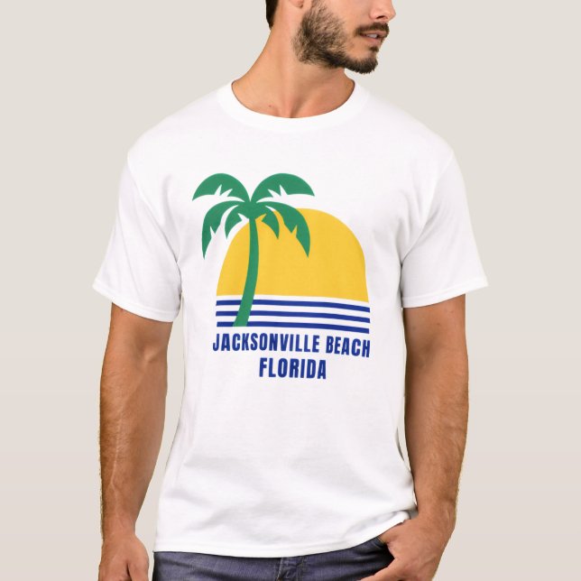 Men's Jacksonville Beach Florida T-Shirts (Devant)