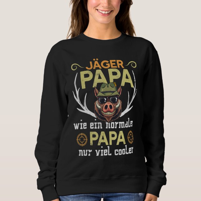 Mens Jäger Papa Cooler Vatertag Jagd Sweatshirt (Vorderseite)