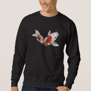 Mens Japanese Koi Carp Nishikigoi Fish Decorative Sweatshirt