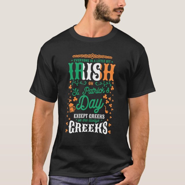 Mens Jeder ist ein bisschen irisch auf St Patrick T-Shirt (Vorderseite)