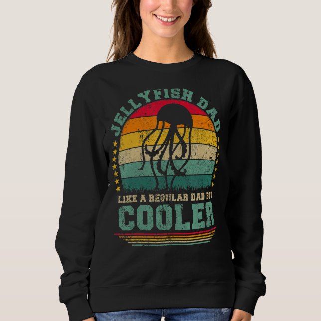 Mens Jellyfish Vater wie ein regelmäßiger Vater, a Sweatshirt (Vorderseite)