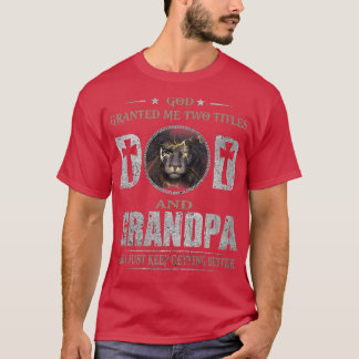 Mens Jesus Löwe Gott gab mir zwei Titel Vater und T-Shirt
