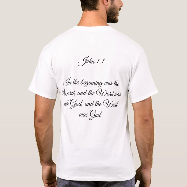 Men's John 1:1 T-shirt (Rückseite)