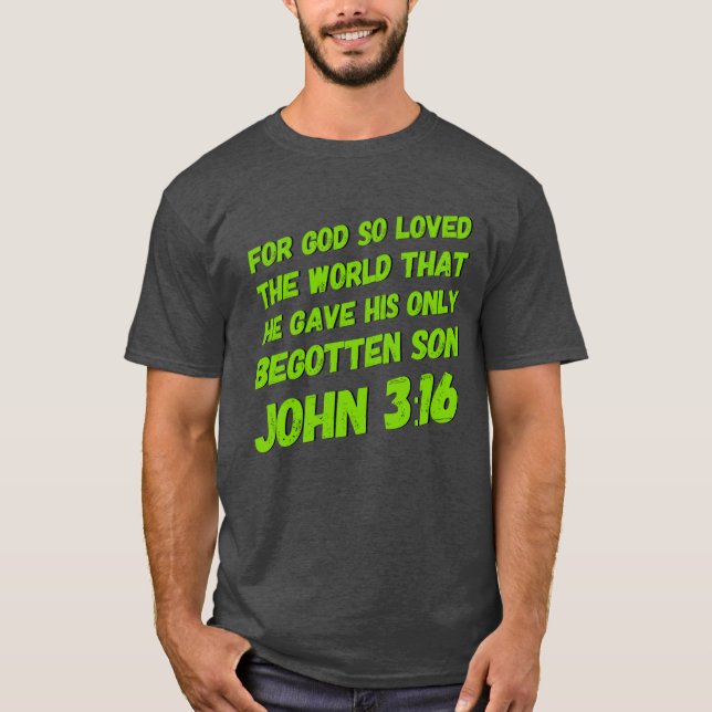 Men's John 3:16 T - Shirt (Vorderseite)