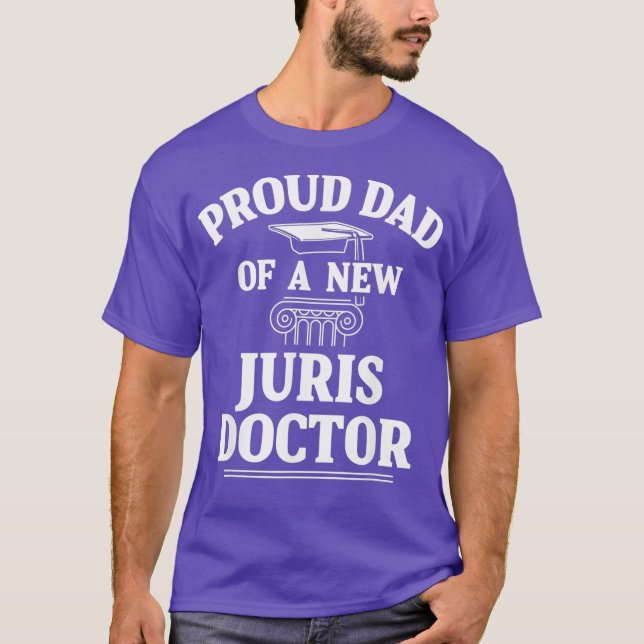 Mens Juris Doctor of Jurisprudence Dad Law T-Shirt (Vorderseite)