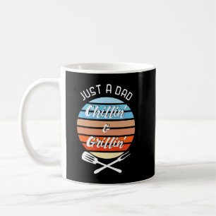 Mens just a Vater Chilling and Grilling GRILLEN Kaffeetasse
