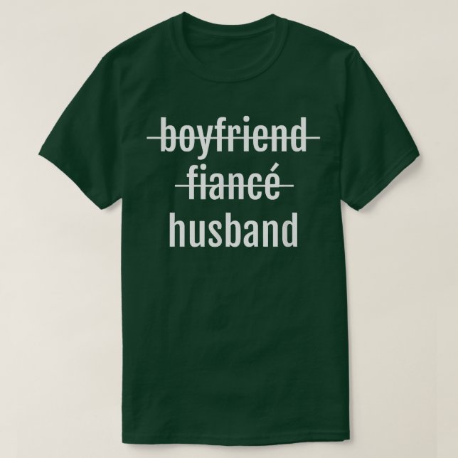 Mens Just Married Wedding Celebrate Husband Liebe T-Shirt (Design vorne)