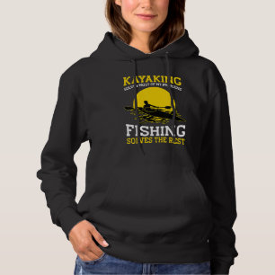 Mens Kayaking Canoeing Kayak Angler Fischen Hoodie