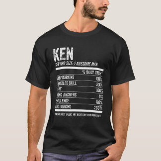 Mens Ken Nutrition Personalized Name Funny Name Fa T-Shirt