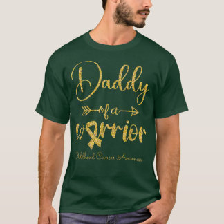 Mens Kinder Krebs Bewusstsein Vater eines Kriegers T-Shirt