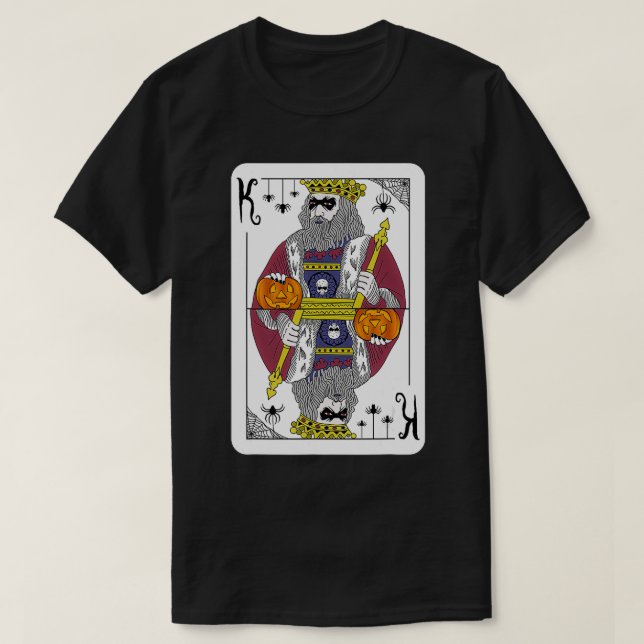 Mens King Queen Heart Halloween Kostüme Matching C T-Shirt (Design vorne)