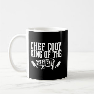 Mens Koch Cody is King of the Barbecue GRILLEN Gri Kaffeetasse