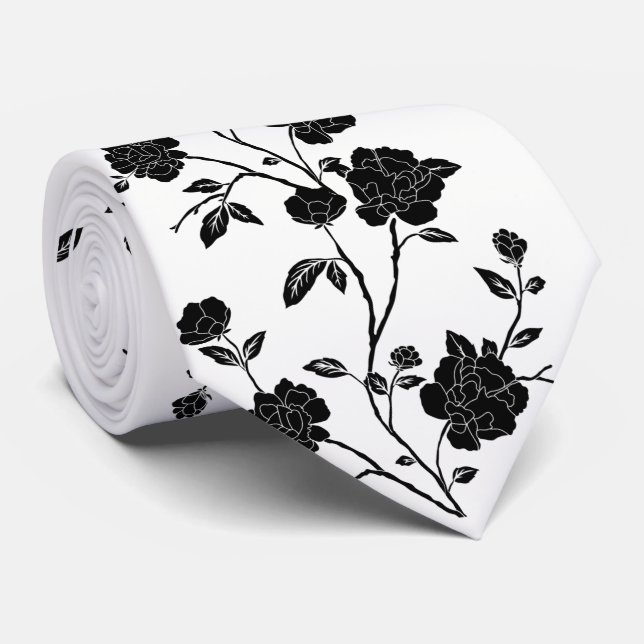 Mens Krawatten floral (Gerollt)