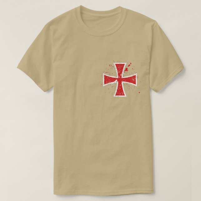Mens Kreuzfahrer Ritter Knight Templar Code 2 Sid T-Shirt (Design vorne)