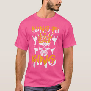 Mens Kung Fu Skull Fighter - Martial Arts Kungfu K T-Shirt
