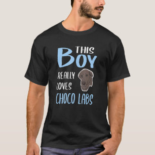 Mens Labrador Dieser Junge wirklich Lieben Choco L T-Shirt