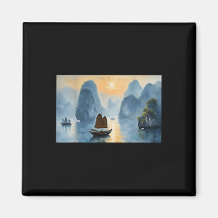 Mens Landschaftlich Vietnam Landschaft Ha Long Bay Magnet