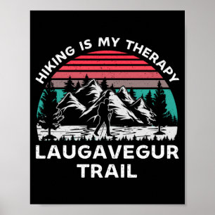 Mens laugavegur-Trail-Wandern ist Therapie im Frei Poster