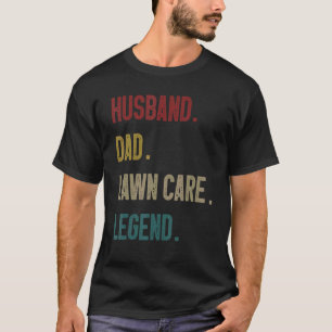 Mens Lawn Mowing Husband Vater Kindermädchen Kinde T-Shirt