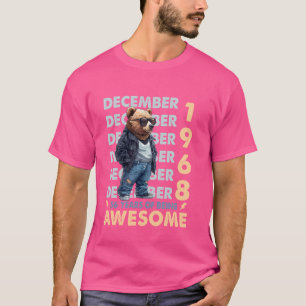 Mens Legend Dezember 1968 56. Geburtstagsbär 56 Ye T-Shirt