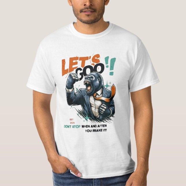 MEN'S LET'S GOO LESSONS LEARN VALUE T SHIRT  (Vorderseite)