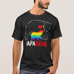 Mens LGBT Daddy Papa Bear Gay Pride Proud Vater Fa T-Shirt