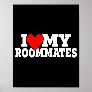 Mens Liebe Mitbewohner- Herz Mitbewohner Matching  Poster