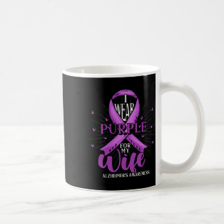 Mens Lila Ribbon Heimerheimers Fighter Ehefrau Hei Kaffeetasse