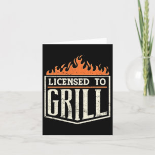 Mens lizensiert Grill' Pocket Patch Logo Grillen K Karte