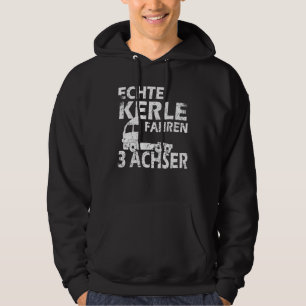 Mens Long Distance Driver, 3 Axle, LKW, Schwerer Hoodie