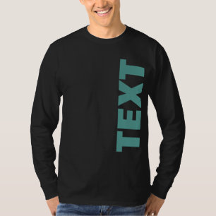 Mens Long Sleeve Template beidseitig bedruckt T-Shirt