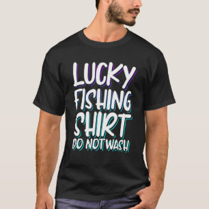 Mens Lucky Fishing Angler Vater nicht waschen Fisc T-Shirt