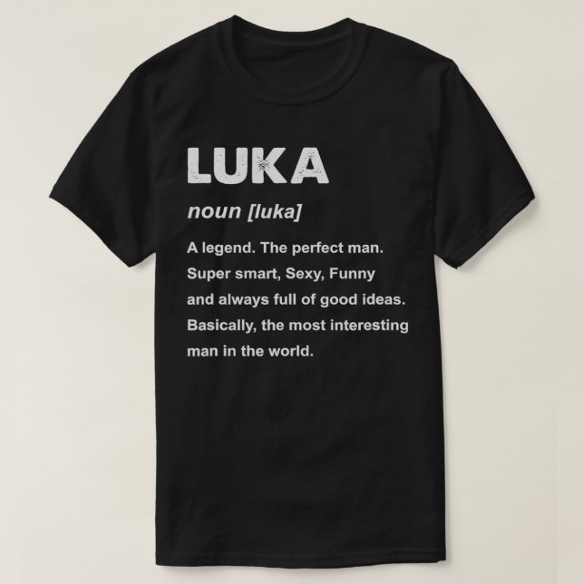 Mens Luka Name T-Shirt (Design vorne)