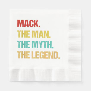 Mens Mack The Man The Myth The Legend Serviette